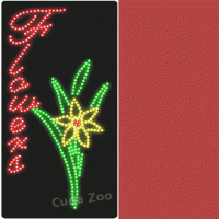 Affordable LED L4000 Flower Vertical LED Sign, 24